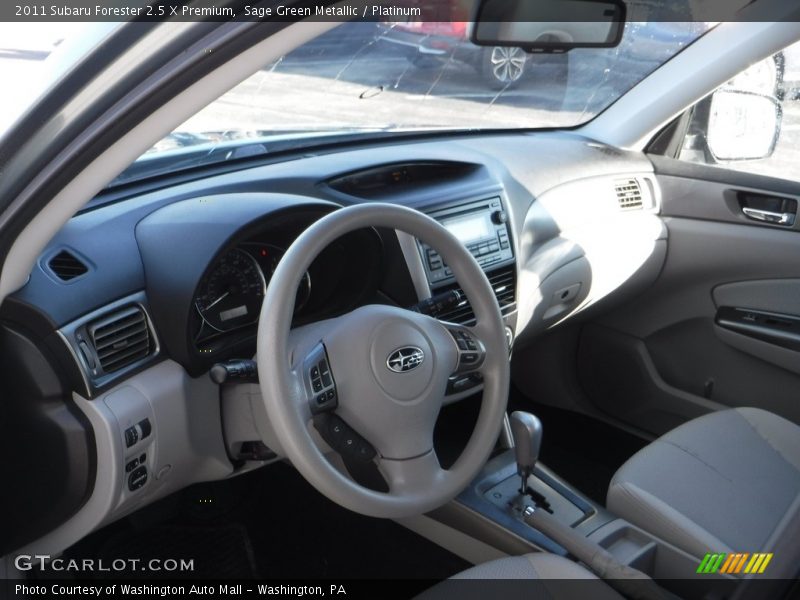 Sage Green Metallic / Platinum 2011 Subaru Forester 2.5 X Premium