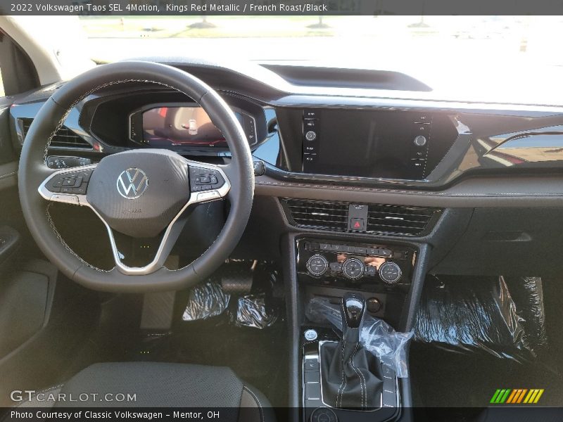 Kings Red Metallic / French Roast/Black 2022 Volkswagen Taos SEL 4Motion