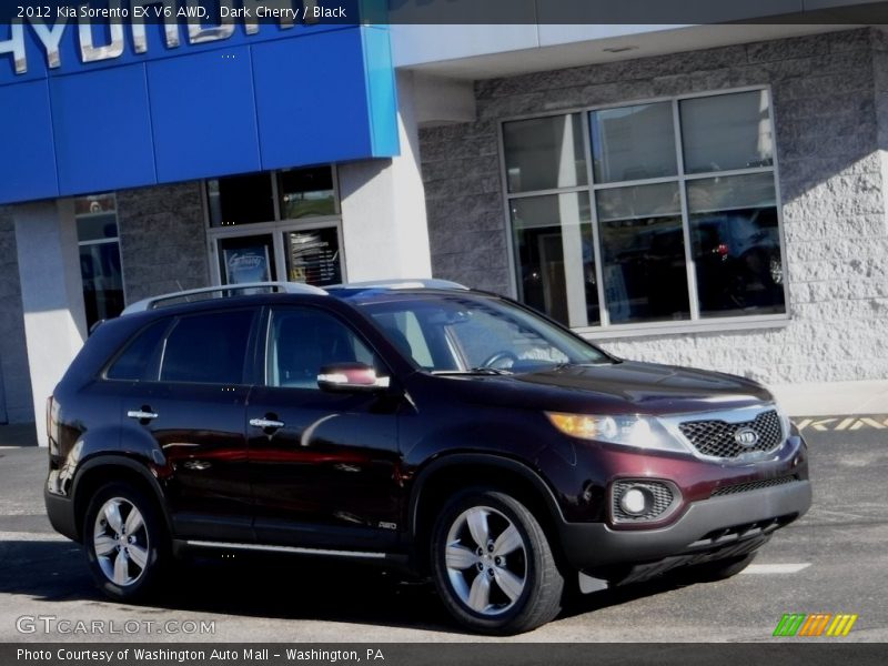 Dark Cherry / Black 2012 Kia Sorento EX V6 AWD