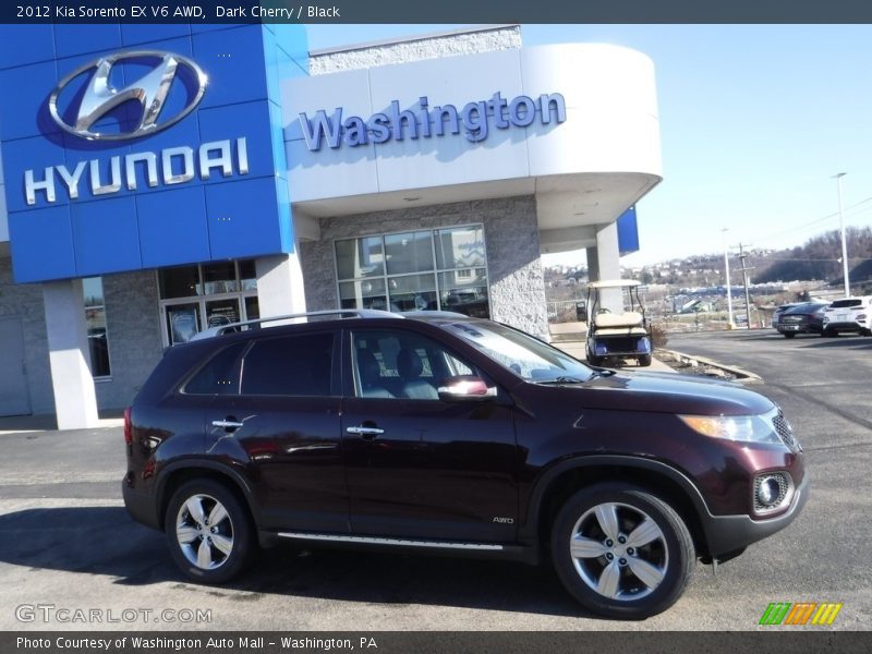 Dark Cherry / Black 2012 Kia Sorento EX V6 AWD