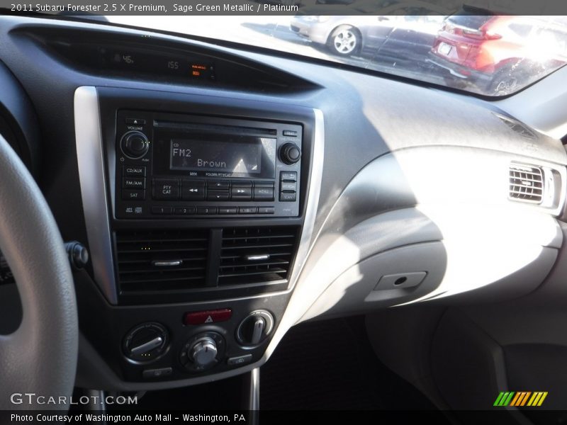 Sage Green Metallic / Platinum 2011 Subaru Forester 2.5 X Premium
