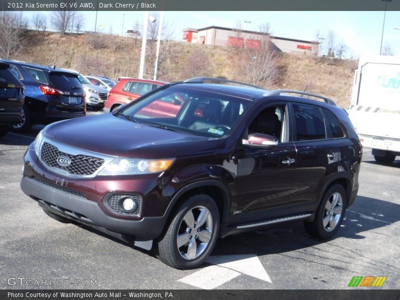 Dark Cherry / Black 2012 Kia Sorento EX V6 AWD