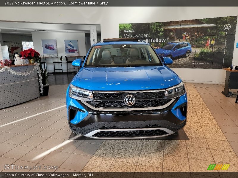 Cornflower Blue / Gray 2022 Volkswagen Taos SE 4Motion