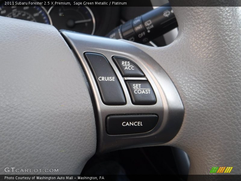 Sage Green Metallic / Platinum 2011 Subaru Forester 2.5 X Premium