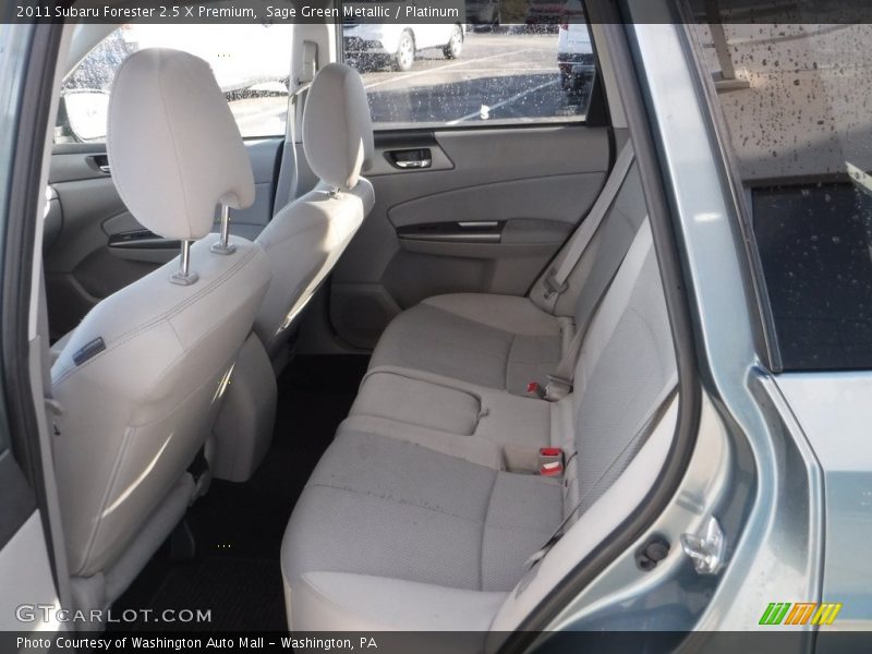 Sage Green Metallic / Platinum 2011 Subaru Forester 2.5 X Premium