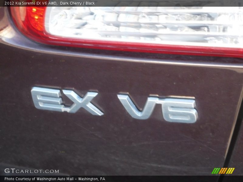 Dark Cherry / Black 2012 Kia Sorento EX V6 AWD