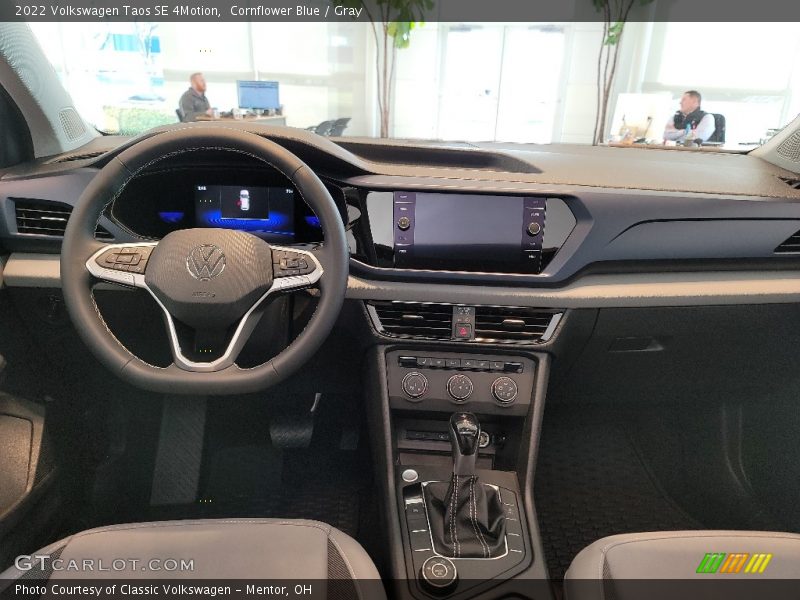 Cornflower Blue / Gray 2022 Volkswagen Taos SE 4Motion