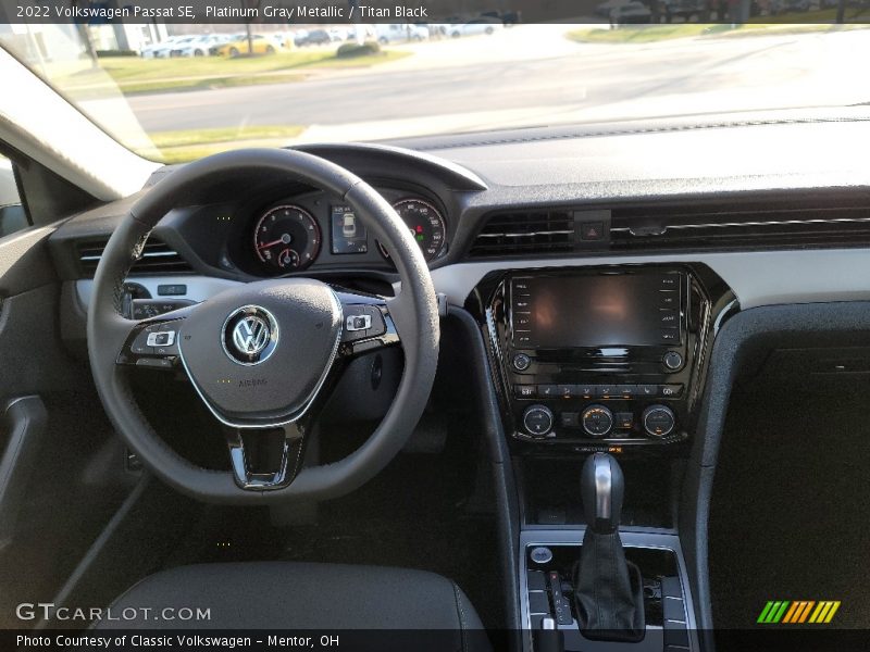 Platinum Gray Metallic / Titan Black 2022 Volkswagen Passat SE