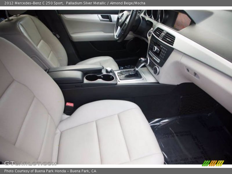 Palladium Silver Metallic / Almond Beige/Mocha 2012 Mercedes-Benz C 250 Sport