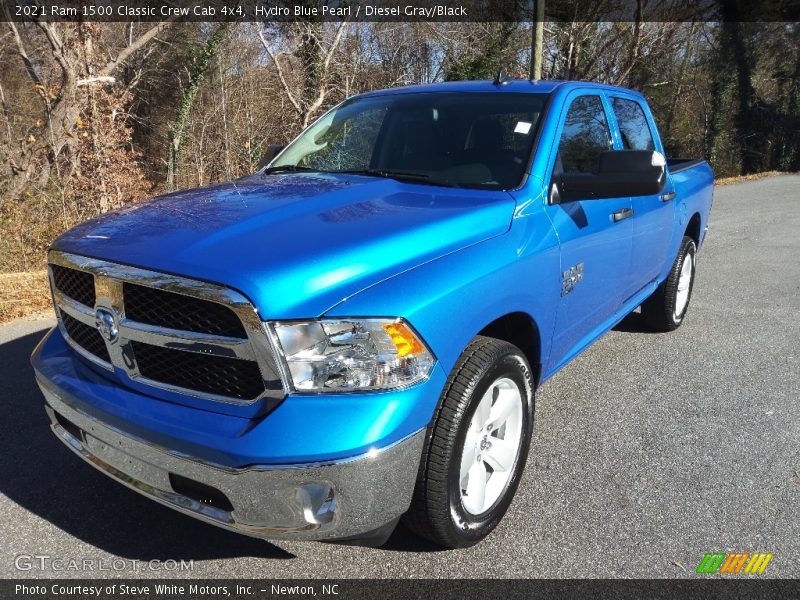 Hydro Blue Pearl / Diesel Gray/Black 2021 Ram 1500 Classic Crew Cab 4x4