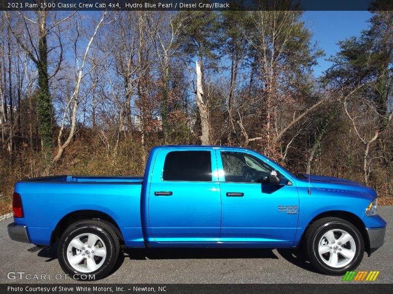 Hydro Blue Pearl / Diesel Gray/Black 2021 Ram 1500 Classic Crew Cab 4x4