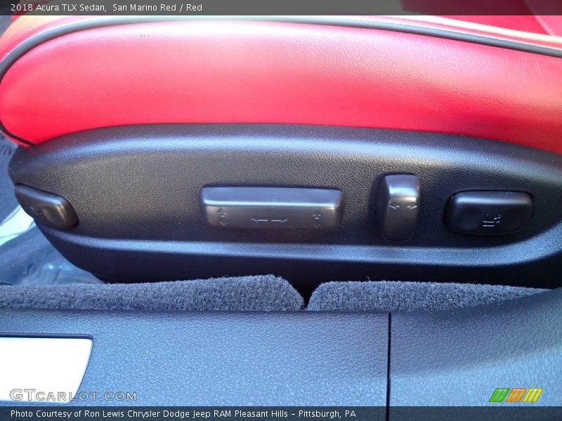 San Marino Red / Red 2018 Acura TLX Sedan