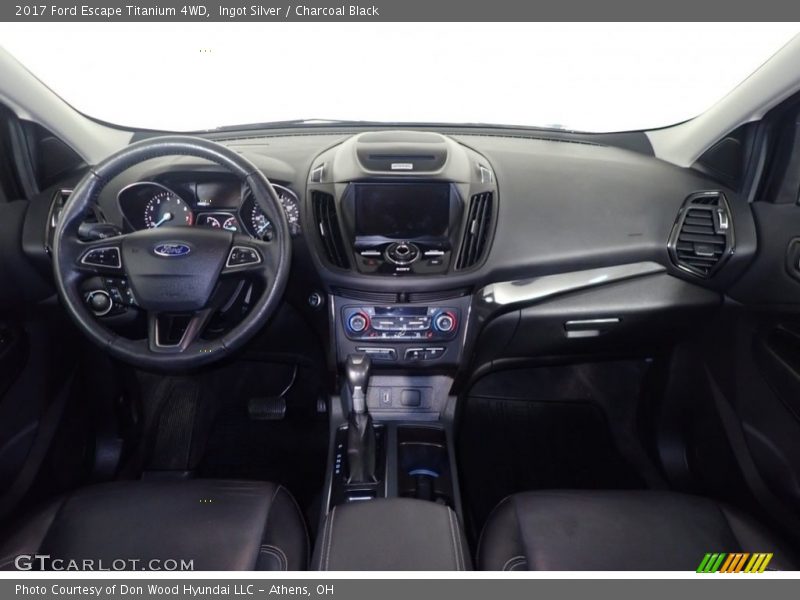Ingot Silver / Charcoal Black 2017 Ford Escape Titanium 4WD