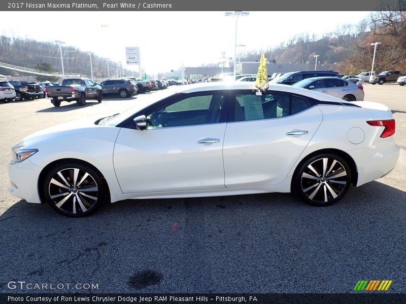 Pearl White / Cashmere 2017 Nissan Maxima Platinum
