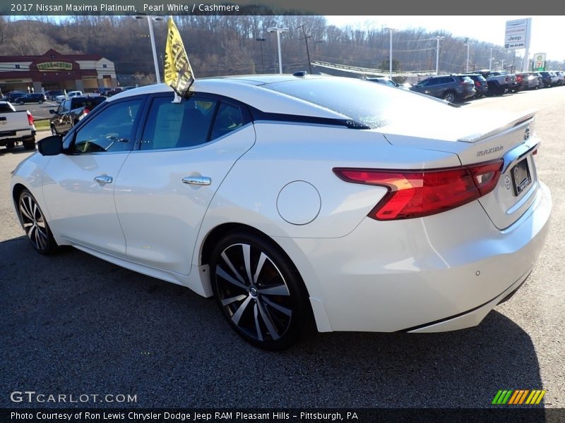 Pearl White / Cashmere 2017 Nissan Maxima Platinum