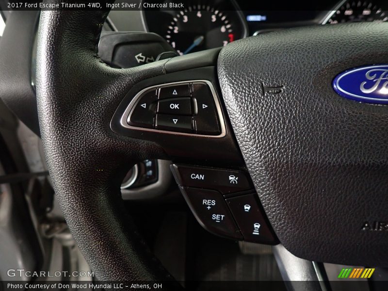 Ingot Silver / Charcoal Black 2017 Ford Escape Titanium 4WD
