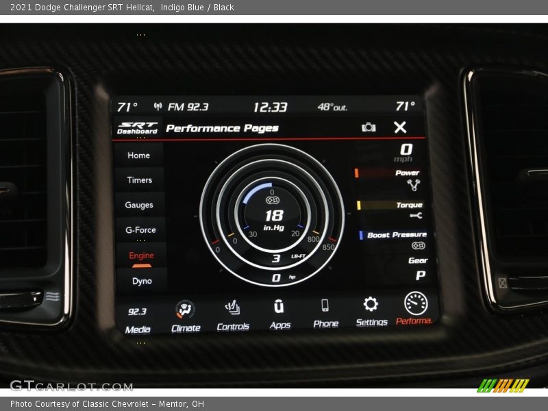 Indigo Blue / Black 2021 Dodge Challenger SRT Hellcat