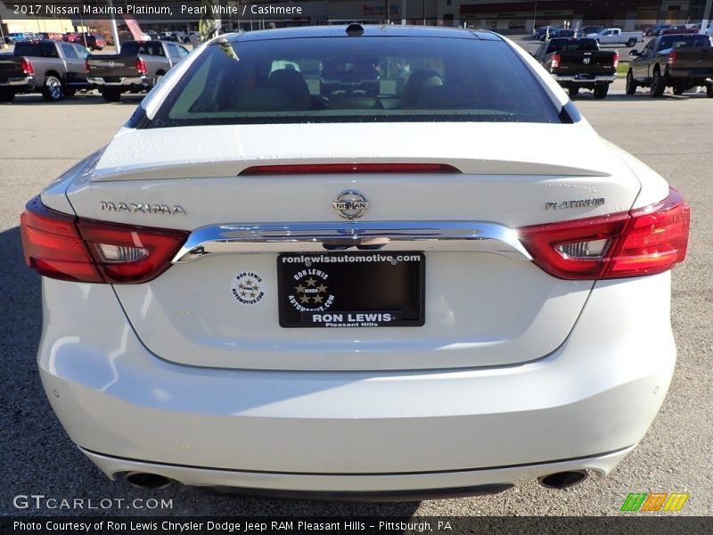 Pearl White / Cashmere 2017 Nissan Maxima Platinum