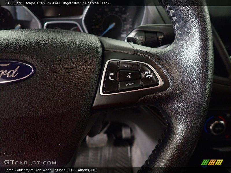 Ingot Silver / Charcoal Black 2017 Ford Escape Titanium 4WD