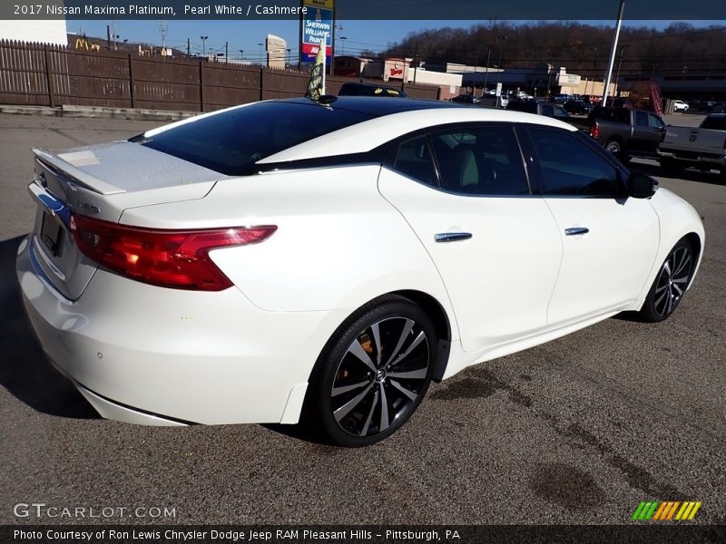 Pearl White / Cashmere 2017 Nissan Maxima Platinum