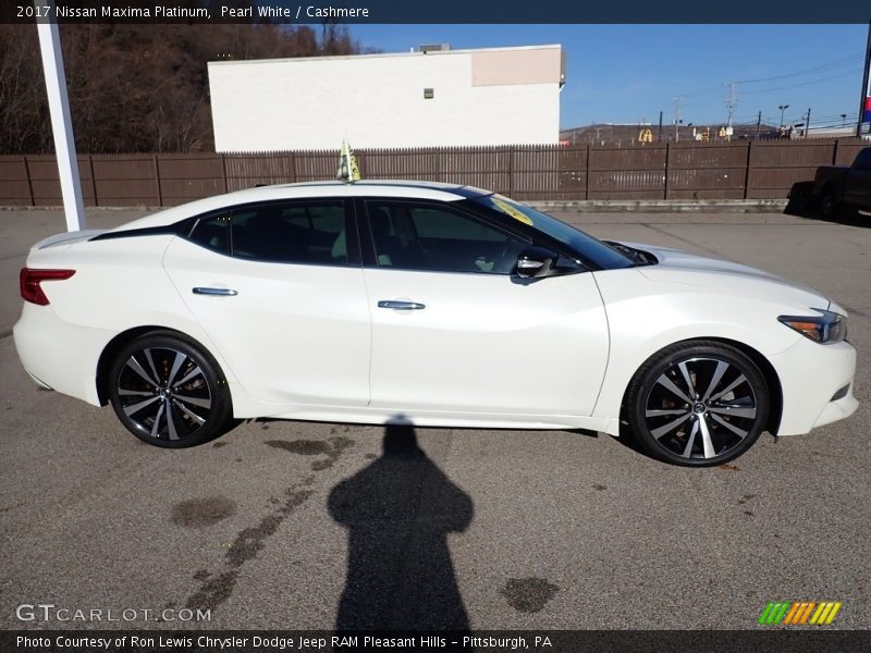 Pearl White / Cashmere 2017 Nissan Maxima Platinum