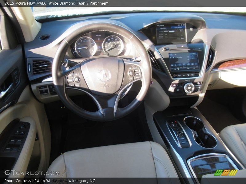 White Diamond Pearl / Parchment 2019 Acura MDX AWD
