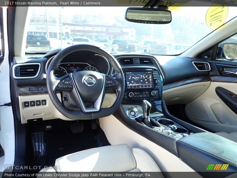 Pearl White / Cashmere 2017 Nissan Maxima Platinum
