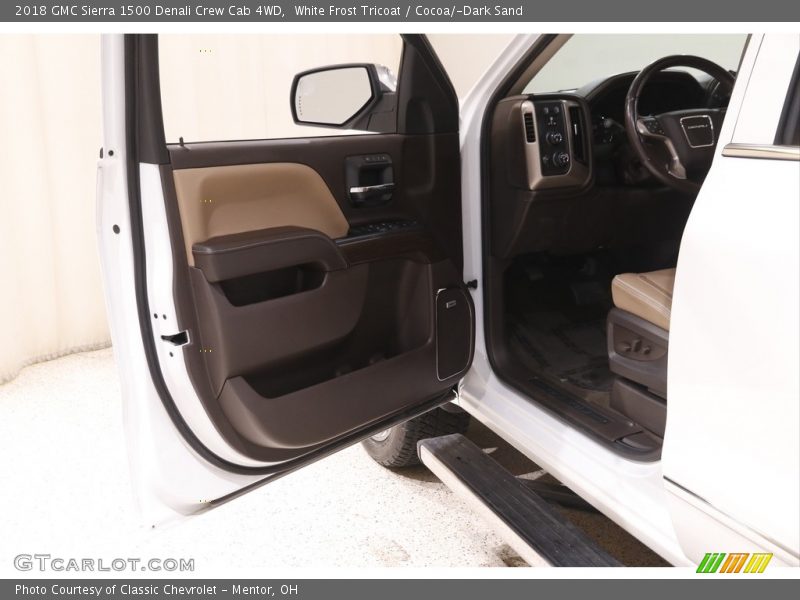 White Frost Tricoat / Cocoa/­Dark Sand 2018 GMC Sierra 1500 Denali Crew Cab 4WD