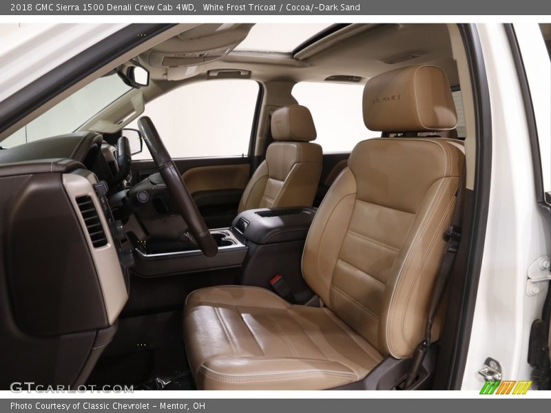 White Frost Tricoat / Cocoa/­Dark Sand 2018 GMC Sierra 1500 Denali Crew Cab 4WD