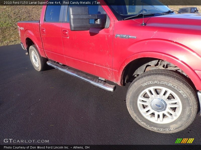 Red Candy Metallic / Tan 2010 Ford F150 Lariat SuperCrew 4x4