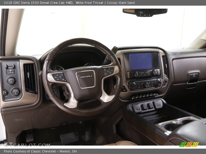 White Frost Tricoat / Cocoa/­Dark Sand 2018 GMC Sierra 1500 Denali Crew Cab 4WD