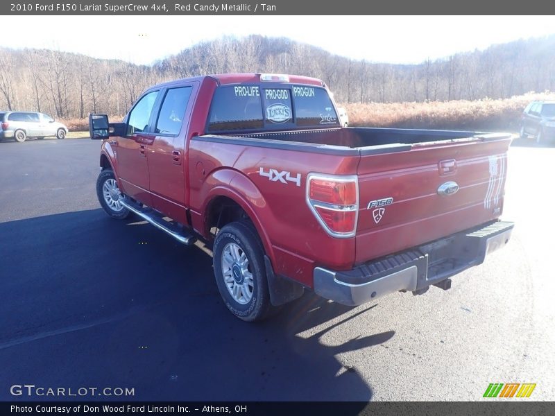 Red Candy Metallic / Tan 2010 Ford F150 Lariat SuperCrew 4x4