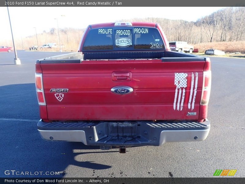 Red Candy Metallic / Tan 2010 Ford F150 Lariat SuperCrew 4x4