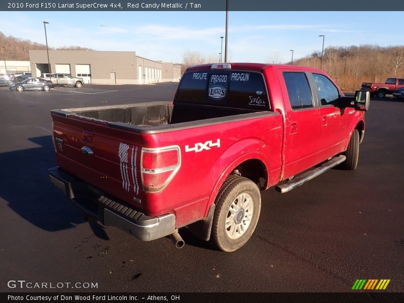 Red Candy Metallic / Tan 2010 Ford F150 Lariat SuperCrew 4x4