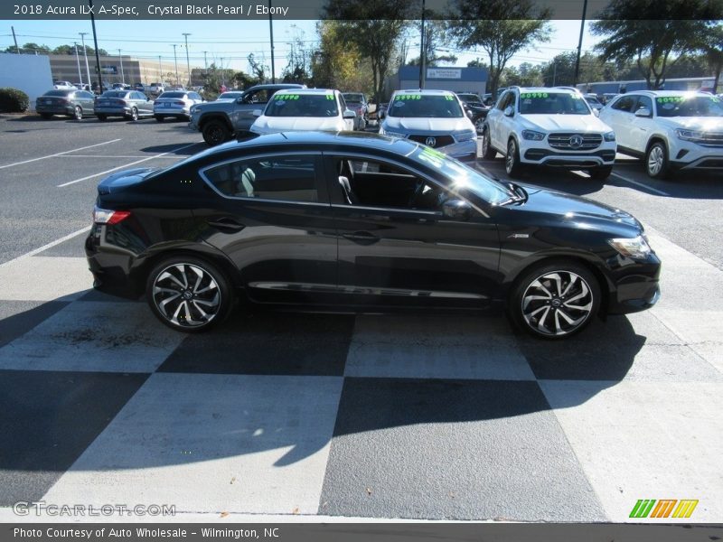 Crystal Black Pearl / Ebony 2018 Acura ILX A-Spec