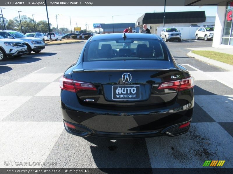 Crystal Black Pearl / Ebony 2018 Acura ILX A-Spec