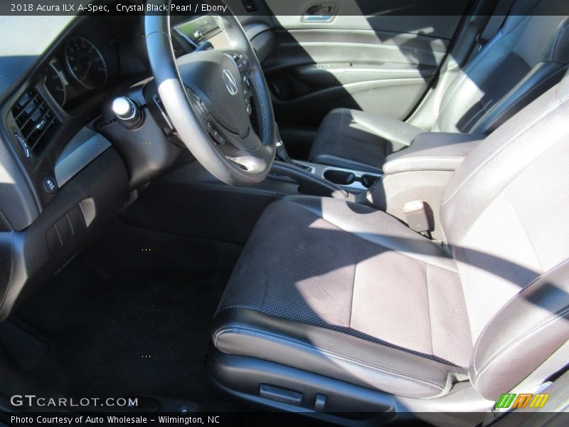 Crystal Black Pearl / Ebony 2018 Acura ILX A-Spec