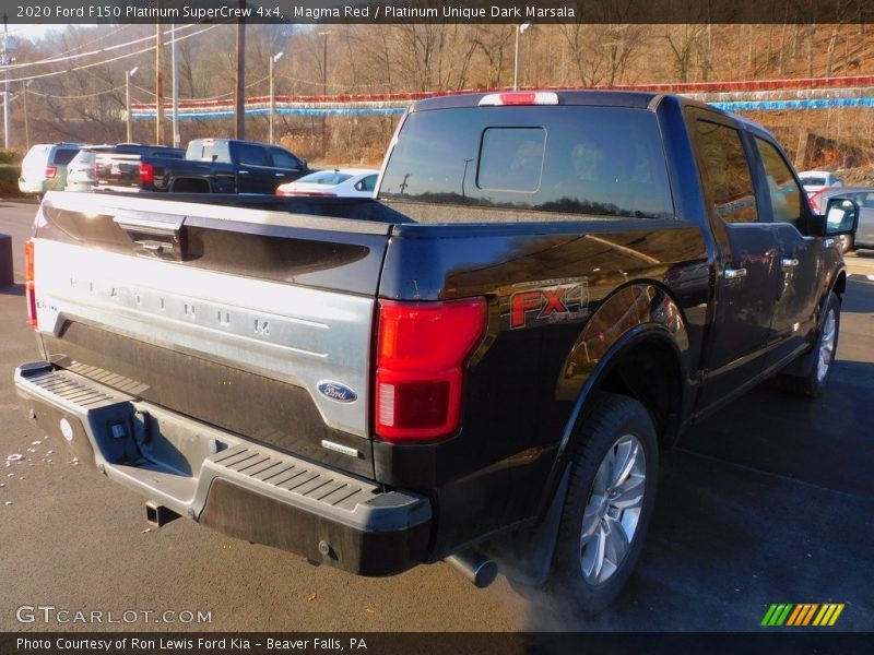 Magma Red / Platinum Unique Dark Marsala 2020 Ford F150 Platinum SuperCrew 4x4