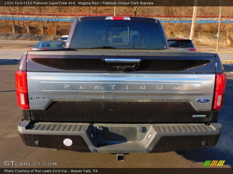 Magma Red / Platinum Unique Dark Marsala 2020 Ford F150 Platinum SuperCrew 4x4