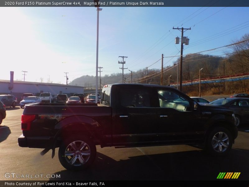 Magma Red / Platinum Unique Dark Marsala 2020 Ford F150 Platinum SuperCrew 4x4