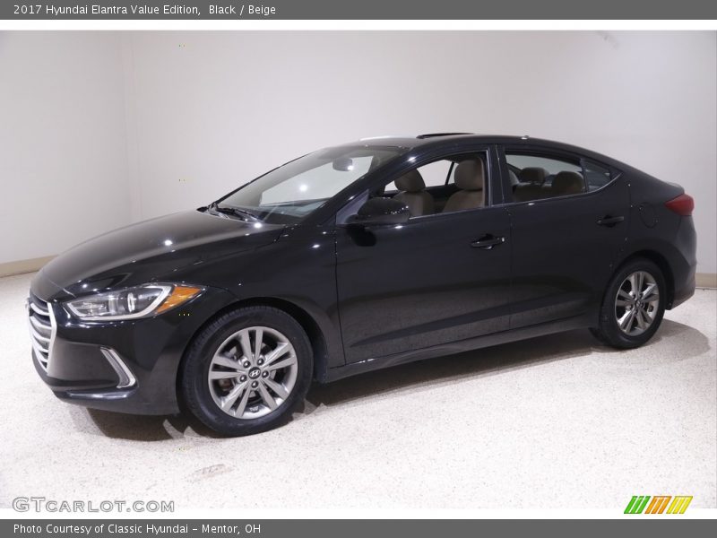 Black / Beige 2017 Hyundai Elantra Value Edition