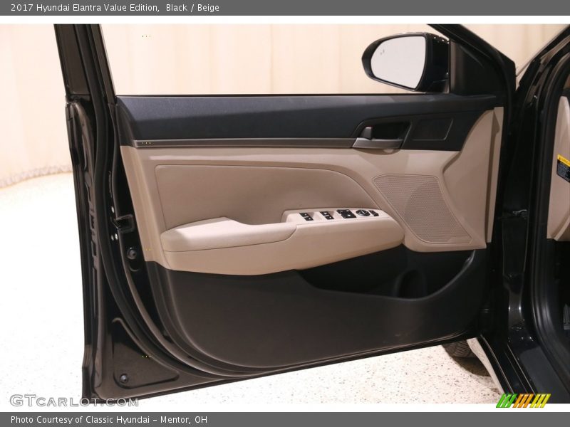 Black / Beige 2017 Hyundai Elantra Value Edition