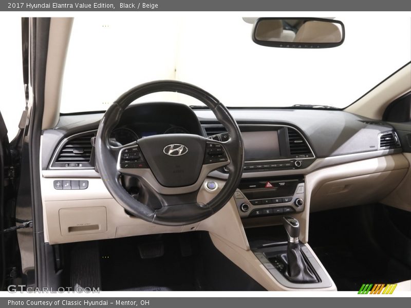Black / Beige 2017 Hyundai Elantra Value Edition