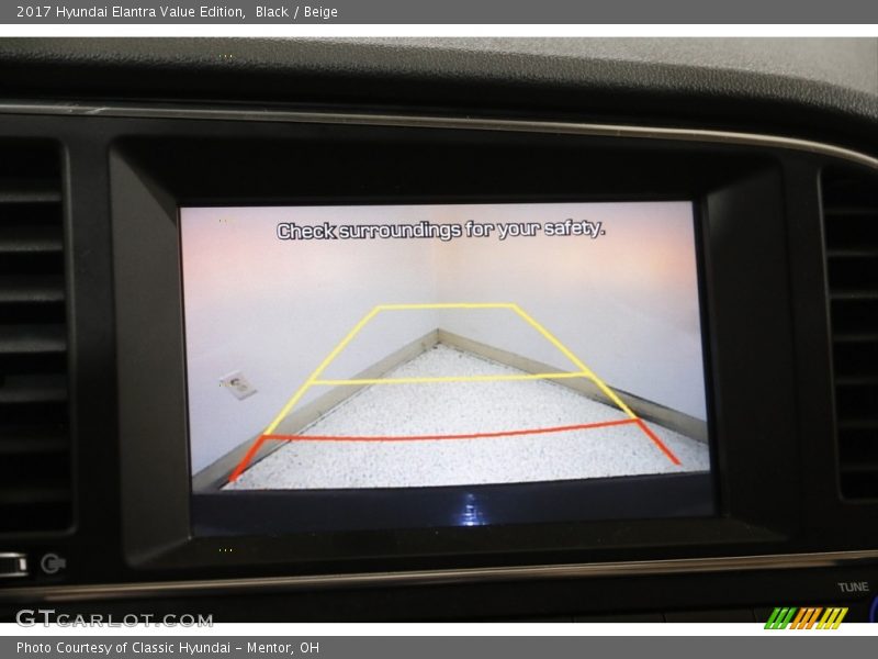 Black / Beige 2017 Hyundai Elantra Value Edition