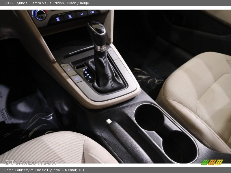 Black / Beige 2017 Hyundai Elantra Value Edition