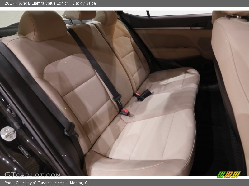 Black / Beige 2017 Hyundai Elantra Value Edition