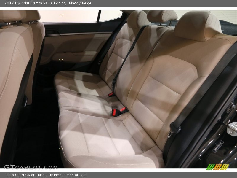 Black / Beige 2017 Hyundai Elantra Value Edition