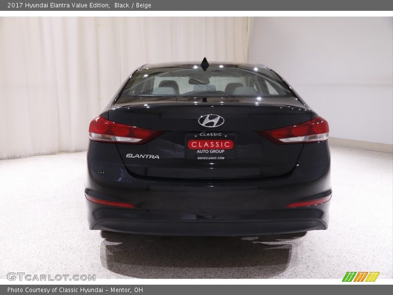 Black / Beige 2017 Hyundai Elantra Value Edition