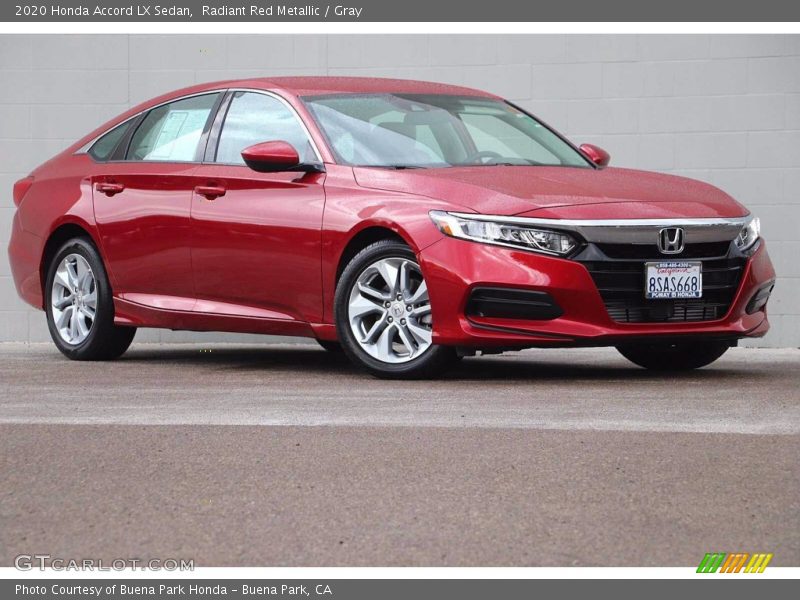 Radiant Red Metallic / Gray 2020 Honda Accord LX Sedan
