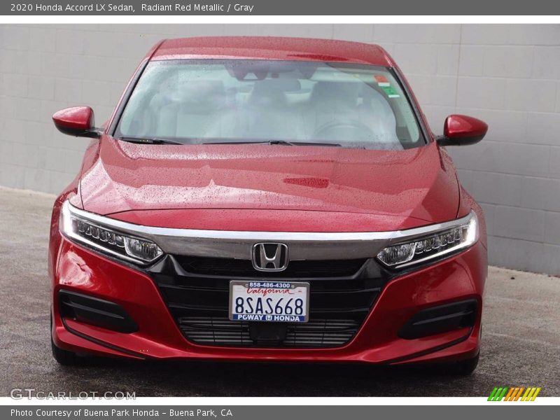Radiant Red Metallic / Gray 2020 Honda Accord LX Sedan